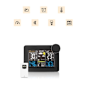Miniatyrbillede 6 af 6: Trådløs vejrstation, Digital Prognos udendørs termometer sort - Perfet black