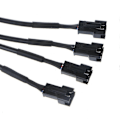 Miniatyrbillede 5 af 5: PC Bundkort 5V 3-polet 12V 4-polet til AURA RGB Fan Stik Multi-Connector Kabel - Perfet Female head One part three