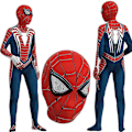 Miniatyrbillede 1 af 4: Spiderman Kostume Spiderman Dragt Cosplay Kostume Party Body - Perfekt 120cm