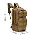Pikkukuva 6 / 10: Military Tactical Army Reppu ulkoilulaukku 30L-Perfet khaki