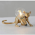 Miniatyrbillede 1 af 3: Mus Skrivebordslampe Nordic Animal Lamper Dagligstue Spisestue Soveværelse Tøjbutik Tegnefilm Mus Resin Skrivebordslampe Vwy feng- Perfet