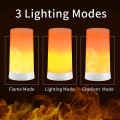 Miniatyrbillede 3 af 6: LED Flame Lampe, LED Flame Light med fjernbetjening, USB - Perfet