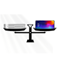 Miniatyrbillede 3 af 7: Laptopstativ foldbar og justerbar Hvid (11-15,6') - Perfet