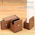 Miniatyrbilde 2 av 5: 4x Seng Møbelløfter 5/10cm Heavy Duty Justerbar Skrivebord Løfteben Forlenger - Perfekt Brown 10cm