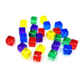 Miniatyrbilde 5 av 5: 200 stk 6-sidige 8mm klare terninger DIY utdannings terninger gravering akryl blanke terninger D6 terninger fest familie brettspill terninger-Perfekt Red