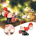 Miniatyrbild 1 av 5: Automatisk bubbelmaskin med ljus, musik och roliga tomtebubblor till jul 2024 (60 ml bubbelvätska) -ZZY-Perfet