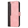 Miniatyrbillede 2 af 4: Kompatibel med vivo Y55 5G/Y75 5G/T1 5G Syning-Farve Horisontal Flip Læder Etui - Perfet Pink