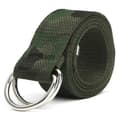 Herre Dame Canvas D Ring Bælter Stof Webbing Livrem Taljebånd - Perfekt Camouflage
