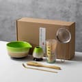 Keramisk teservis, inklusive matcha-skål, matcha-vispställ och matcha-visp, 5-delars set - Perfet multicolor