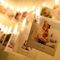 Miniatyrbild 1 av 6: LED-fotolampor Pins String 20 Led Fairy Lights inomhusklämmor 3M/9.8FT Batteridriven hängande fotoramar Bröllopsfestdekorationer Bröllop- Perfet