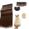 Miniatyrbillede 6 af 8: Clip-on / Hair extensions krøllet & lige 70cm - Flere farver - Perfet Rakt - 1