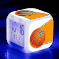 Miniatyrbild 1 av 5: Basketbollväckarklocka 7 Färgförändring Multifunktionell Noctilucence Elektronisk Klocka Barn Väckarklocka för Tw-Perfet Clear