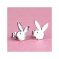 Miniatyrbilde 5 av 5: bunny øredobber unisex rustfritt stål Playboy par øredobber - Perfet