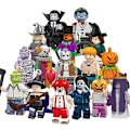 Pikkukuva 1 / 6: 16 pac Halloween Pumpkin Man Zombie Vampire Witch Block Lelut - Perfet