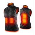Damevarmevest, USB elektrisk varmevestjakke - Perfet black 2XL