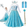 Miniatyrbild 1 av 4: Elsa Flickor Cosplay Klänning - Perfekt 9T