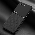 Miniatyrbillede 1 af 4: Klassisk Tilt Strip Grain Magnetisk Stødsikker PC + TPU Cover Kompatibel med iPhone 8 Plus / 7 Plus-Perfet Black