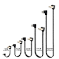 Miniatyrbillede 3 af 5: 90 Graders Vinklet USB 2.0 til Type C Fladt Kabel Datakabel til Telefoner og Bærbare Computere - Perfekt 0.5m AMUP CMST