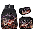 Miniatyrbilde 1 av 5: Godzilla Vs Kong Trepart Godzilla Vs. Kong 16" rund bag Style 8 - Perfet
