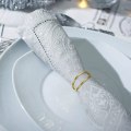 Miniatyrbillede 4 af 6: Servietringe, Simple servietringe i legeret serviet - Perfet