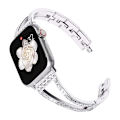 Pikkukuva 1 / 6: Metalliranneke Apple Watch Ultralle 49mm 8 7 6 5 4 SE 3 2 45mm 41mm 44mm 42mm 40mm ruostumattomasta teräksestä valmistettuun kalanruotorannekkeen hopea-Perfet Silver 42mm 44mm 45mm 49mm