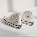 Miniatyrbild 6 av 6: Kawaii Cinnamoroll Sanrioed Skor Cartoon Söta Canvas Skor High Top Canvas Skor Flickor Födelsedagspresent - Perfet 36 A