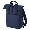 Miniatyrbilde 1 av 3: Bagbase Unisex Voksen Roll Top Resirkulert Twin Handle Backpack One - Perfet Navy Dusk One Size