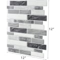 Miniatyrbild 5 av 6: Set om 10, självhäftande grå kakel, kök badrum - Perfet
