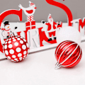 Miniatyrbild 4 av 7: Julgranskulor Set 30st 6CM Julgranskulor Julgransprydnader Röd & Vit & Grön Träddekorationer Julgransdekorationer Bollar