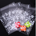 Miniatyrbild 4 av 6: 200 stycken Snowflake självhäftande självförslutande påse Snowflake Cr - Perfet