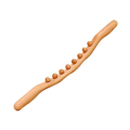 Miniatyrbild 2 av 6: 8 Beads Gua Sha Massage Stick Kolsyrat trä Back Body Meridia - Perfet 2