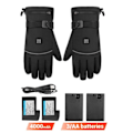 Miniatyrbilde 4 av 8: Oppladbare varmehansker - Termiske hansker holder deg varm - Perfet black