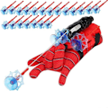 Pikkukuva 1 / 3: Uusi Spider-Man -teemamuotoiset hanskat verkkoammuntalaite nuolilahja lapsille - Täydellinen C with 20 x Suction Cup Bomb