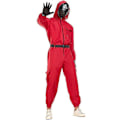 Miniatyrbilde 4 av 5: Halloween-kostyme Squid Game for voksne og barn - Perfekt 110