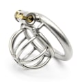 Miniatyrbilde 6 av 9: Rustfritt stål Metall Hanne Chastity Cage Device Restraint Spike - Perfet 50mm