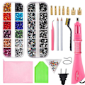 Miniatyrbillede 1 af 5: Rhinestone Applikatorsæt med 7 Tips og 2 Æsker Termosættende Rhinestones, Ideel til Håndværk og DIY Projekter - Perfekt