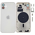 Miniatyrbild 1 av 5: Kompatibel med iPhone 12 6.1 tum Bakre Batterihölje + Mellanplatta Ram + Sidoknappar Ersättningsdel - Perfekt Style D