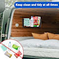 Miniatyrbild 2 av 5: Förvaringsnät för husbilar, 4-pack Lastnät Bilförvaringsnät Husbil Van Förvaringslösningar med Plastram Elastiskt Nätväska -Perfekt with 4 Hooks