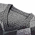 Miniatyrbilde 4 av 4: Yynuda Herre Cashmere Pullover Ullblanding Ermeløs Strikket V-halsgenser-Perfekt Dark Grey L