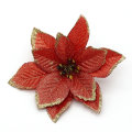 Miniatyrbilde 1 av 2: 24 stk 15cm juleblomst Juletrepynt rød - Perfet red