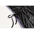 Pikkukuva 4 / 5: Kaksisivuinen viitta aikuisille ja lapsille, pääsiäisen, Halloweenin, jouluviitan naamiaisasu vampyyri noita velho cosplay viitta - Täydellinen Black Purple 150cm