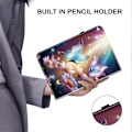 Miniatyrbillede 5 af 5: Læder Etui Kompatibelt med iPad Air 11 (2025) (2024) Air (2022) (2020) Pro 11 (2022) Mønsterprintet Tablet Co-Perfet Butterfly Floral