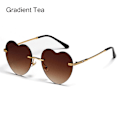 Pikkukuva 1 / 10: Sydän aurinkolasit Naisten aurinkolasit GRADIENT TEA- Perfet Gradient Tea