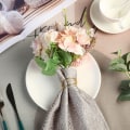 Miniatyrbillede 5 af 6: Servietringe, Simple servietringe i legeret serviet - Perfet