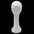 Miniatyrbillede 5 af 5: Hovemodel Abstrakt Lang Hals Skum Kvinde Mannequin Paryk Hat Briller Display Stativ Mockup Velegnet til Kommerciel Perfekt