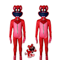 Miniatyrbillede 5 af 5: Poppy Playtime 3 Smiling Critters Rolleleg Bodysuit DogDay Catnap Halloween Kostume Voksen Kostume - Perfekt Bobby Bearhug 160