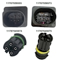 Miniatyrbillede 4 af 5: 4 stk. Opstrøms & Nedstrøms Ilt Sensor Kompatibel med E83 E90 E91 E92 E93 128I 11787558073,11787558055,11787545075-Perfet