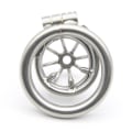 Miniatyrbillede 4 af 9: Rustfrit stål Metal Mand Chastity Cage Device Restraint 40mm