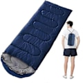 Miniatyrbild 1 av 3: Sovsäck Ultralätt Camping Vattentät Sovsäck Förtjockad Varm Vintersovsäck Vuxen-Perfekt Navy Blue