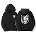Miniatyrbild 2 av 5: Attack On Titan Hoodie för Män Anime Hoodies Män Kvinnor Streetwear Pullover Harajuku Hoodies Sweatshirt Kläder -Perfet orange XXXL